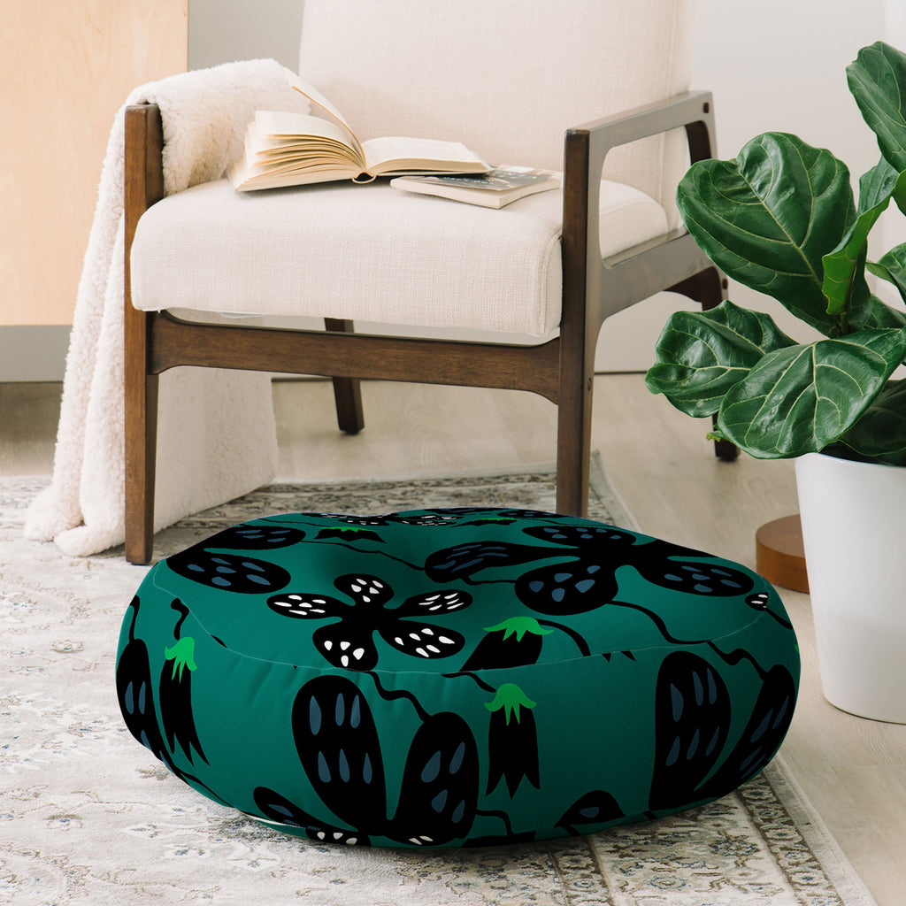 Camilla Foss Scandi Meadow Floor Pillow Round