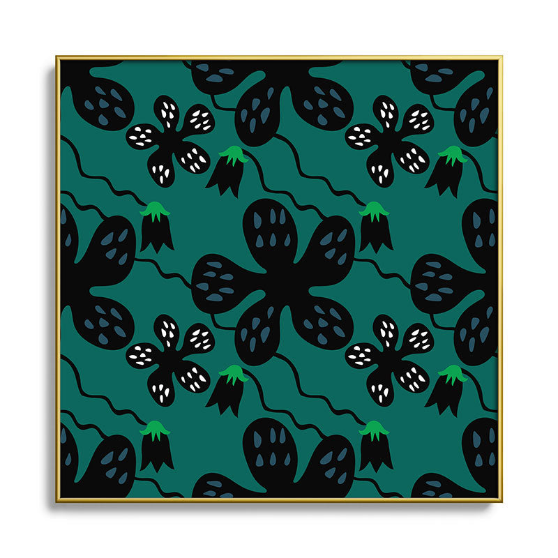 Camilla Foss Scandi Meadow Square Metal Framed Art Print