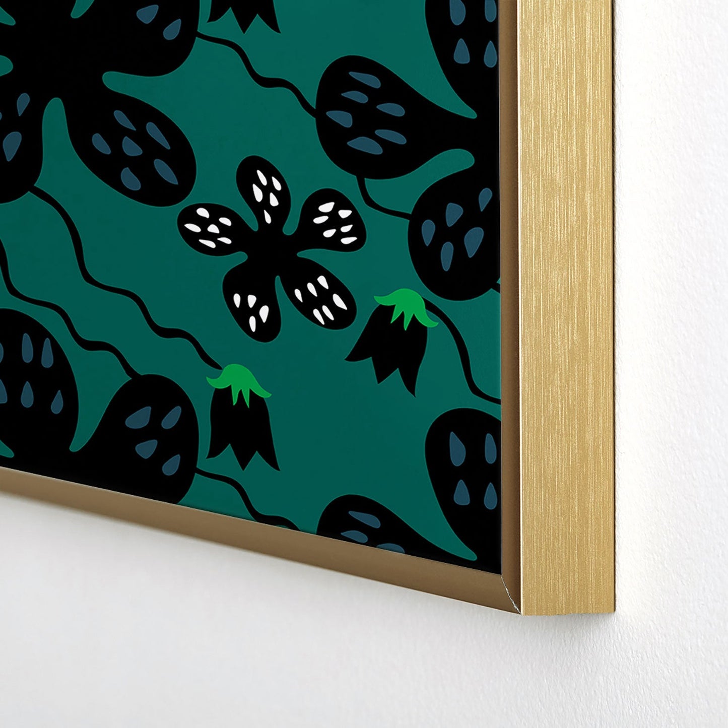 Camilla Foss Scandi Meadow Square Metal Framed Art Print