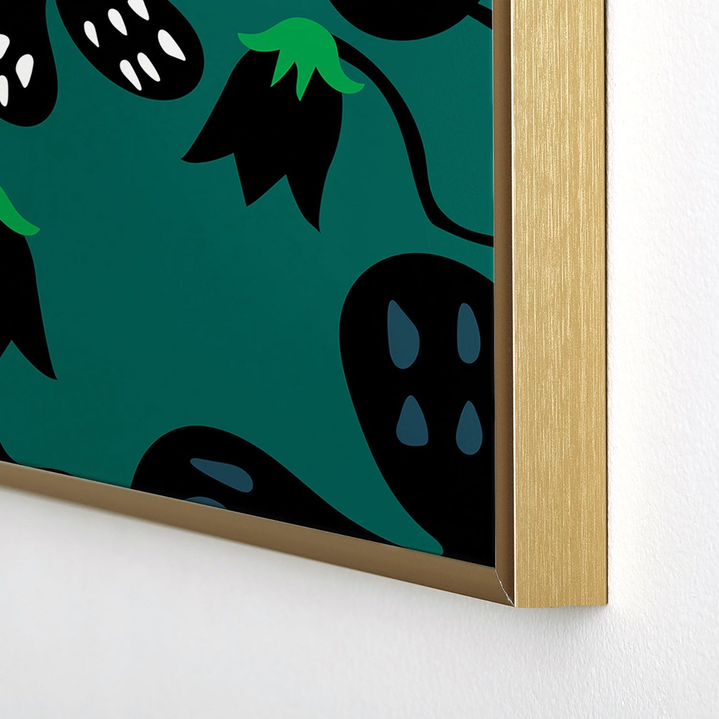 Camilla Foss Scandi Meadow Square Metal Framed Art Print