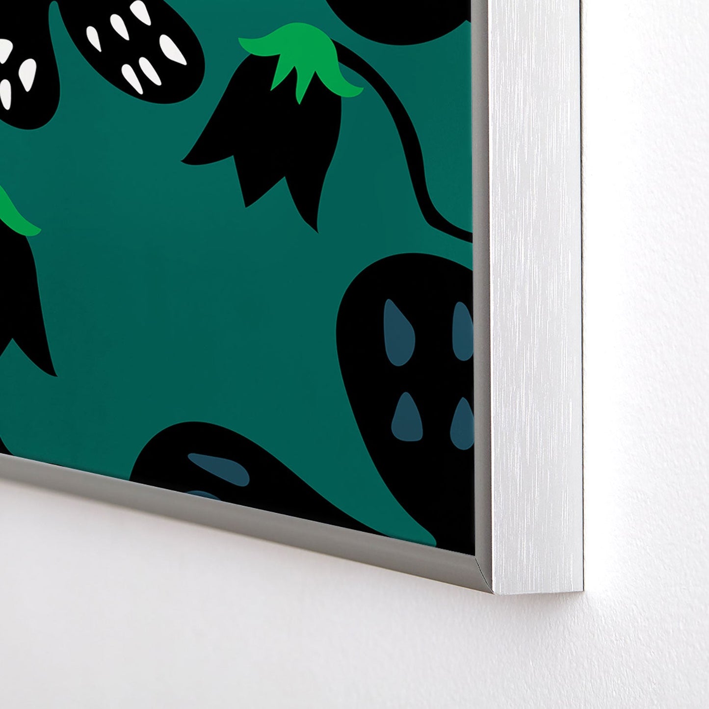 Camilla Foss Scandi Meadow Square Metal Framed Art Print