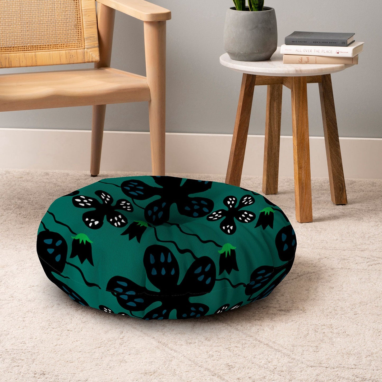 Camilla Foss Scandi Meadow Floor Pillow Round