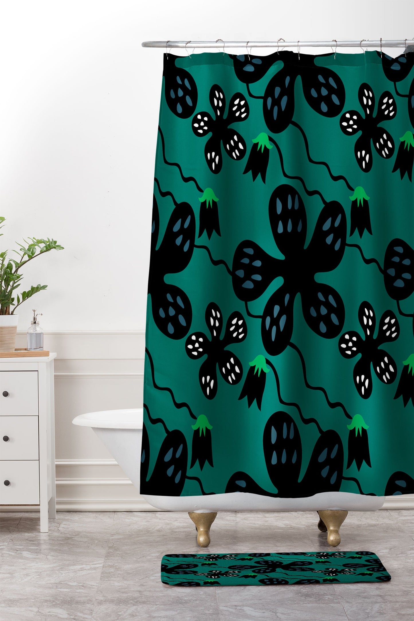 Camilla Foss Scandi Meadow Memory Foam Bath Mat