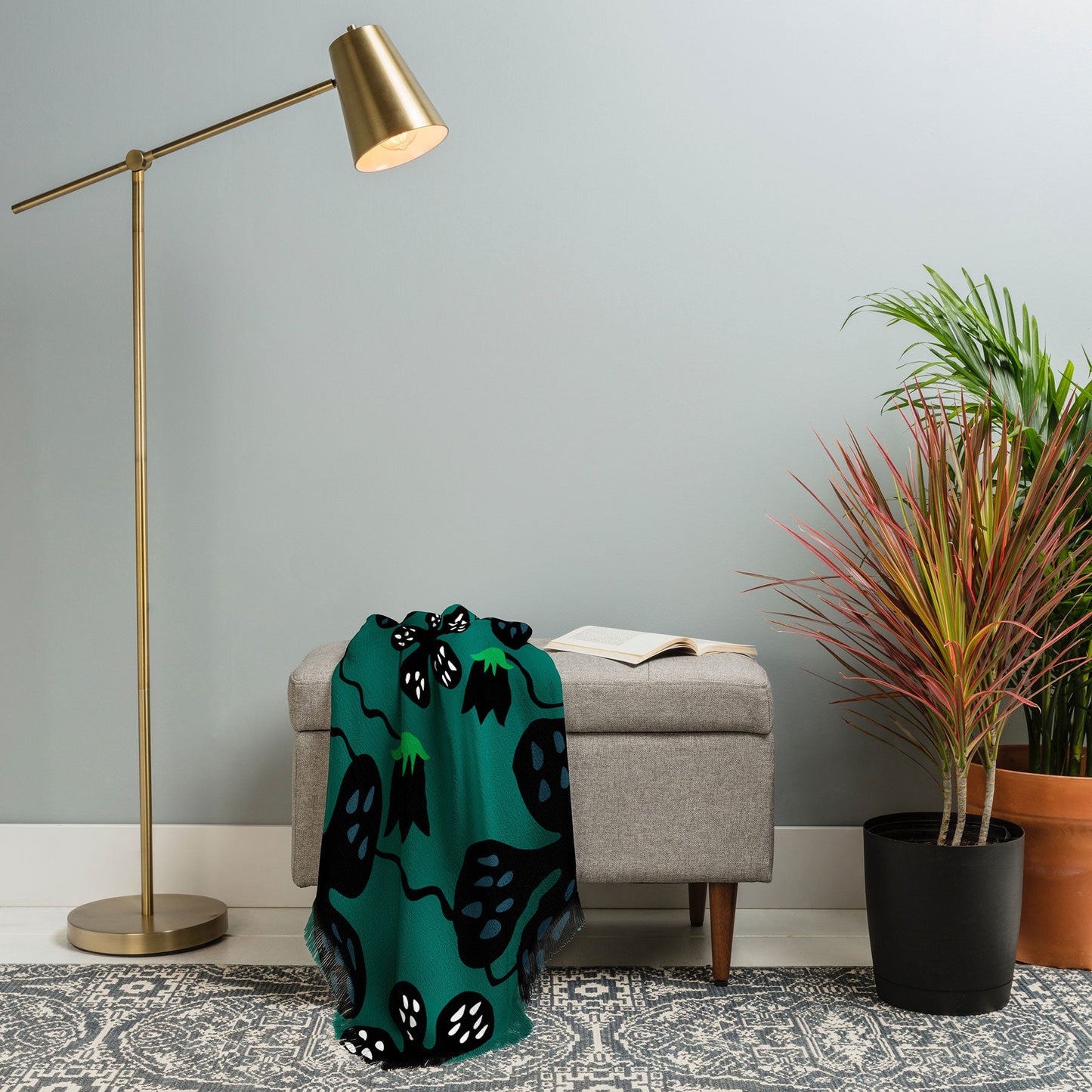 Camilla Foss Scandi Meadow Throw Blanket