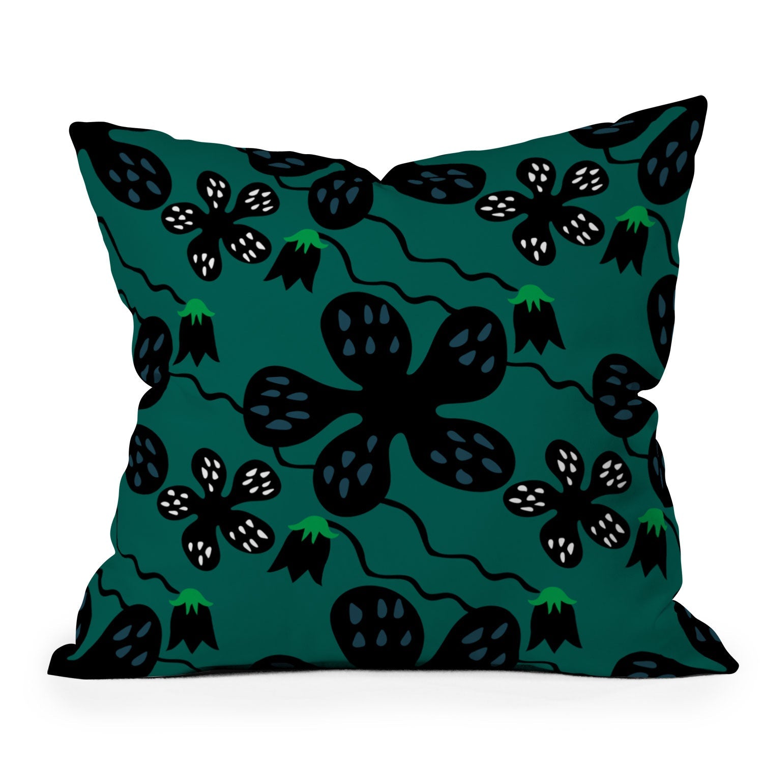 Camilla Foss Scandi Meadow Throw Pillow