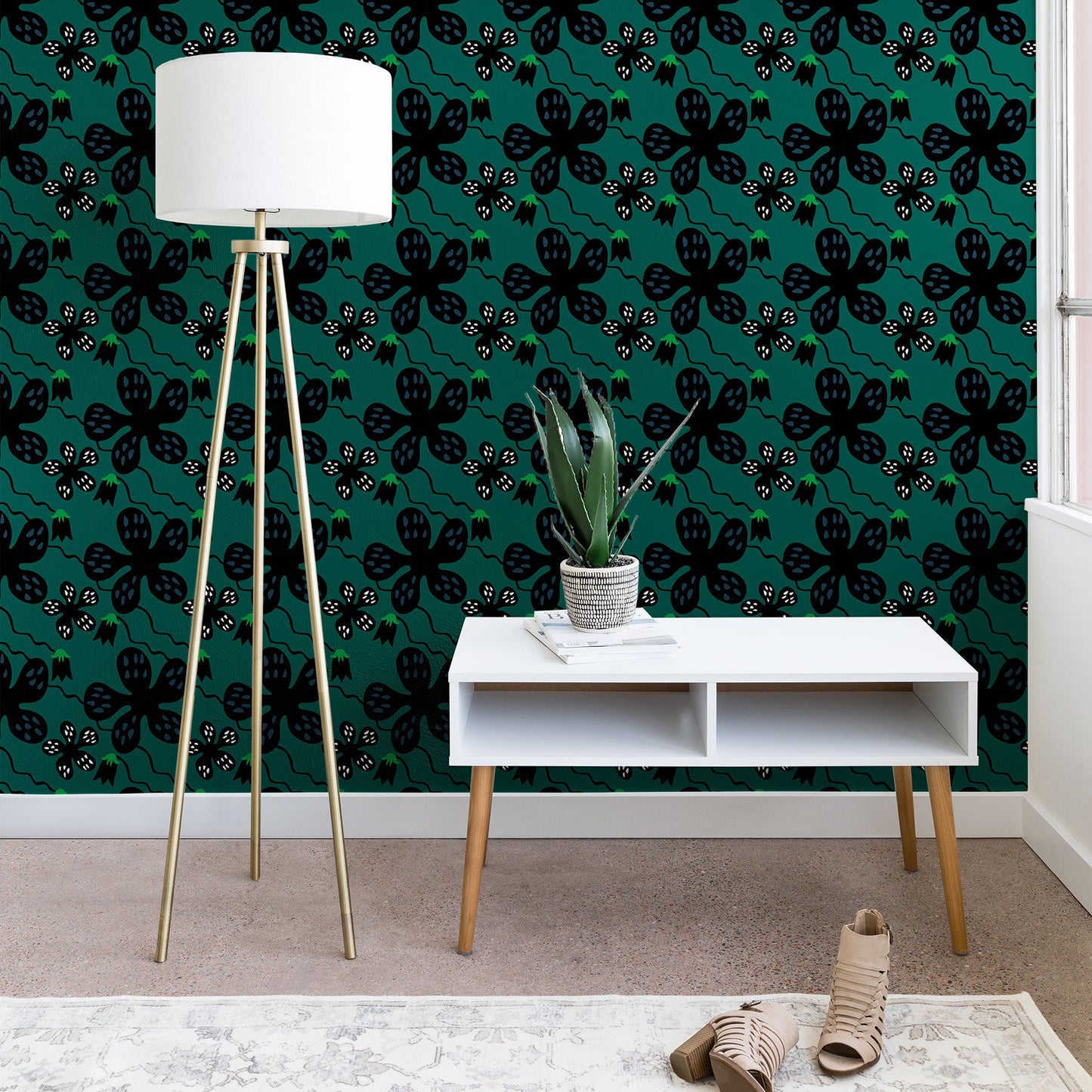 Camilla Foss Scandi Meadow Wallpaper