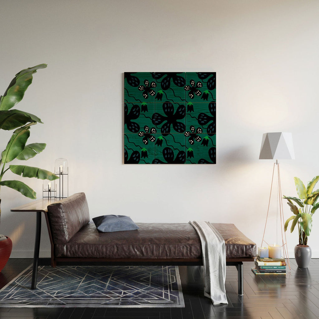Camilla Foss Scandi Meadow Wood Wall Mural