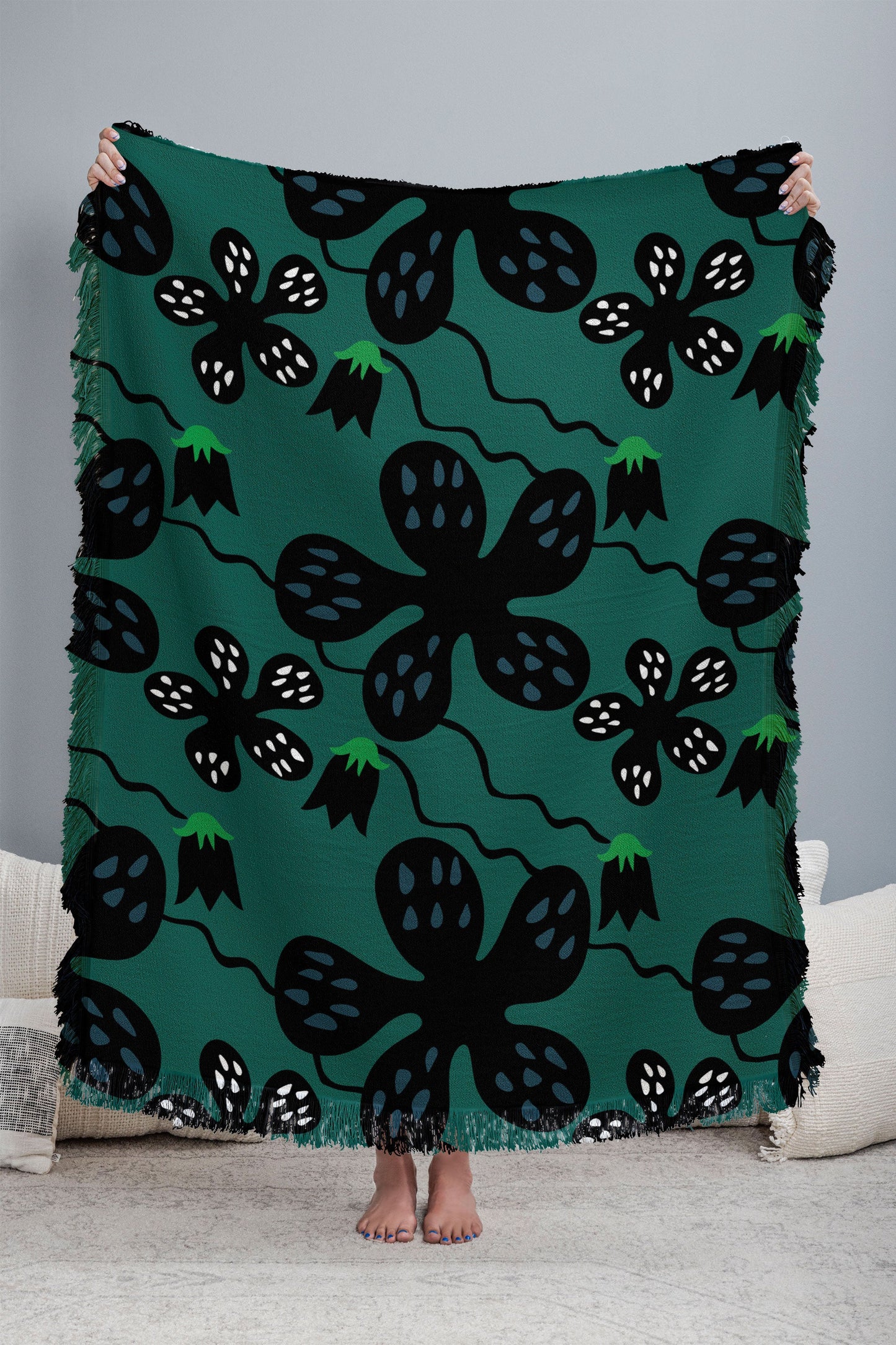 Camilla Foss Scandi Meadow Throw Blanket