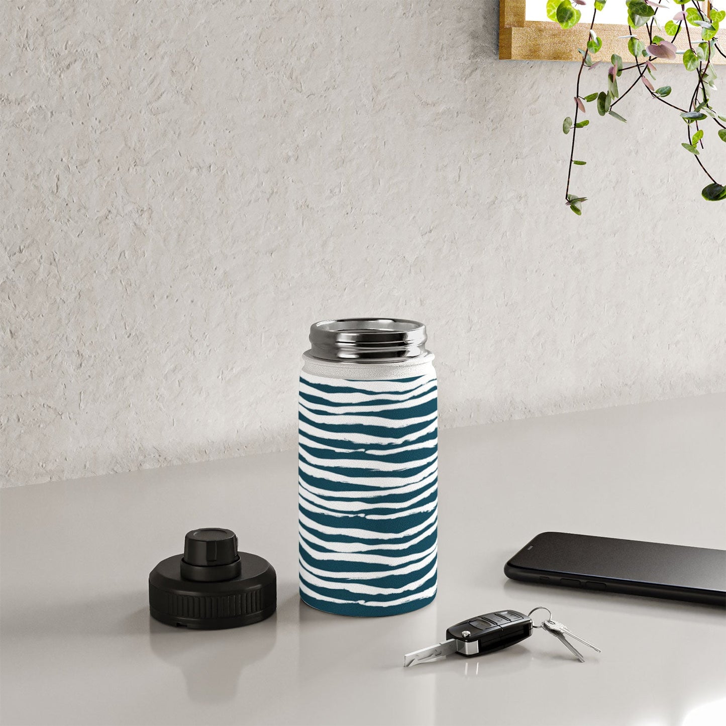 Camilla Foss Scandi Waves Water Bottle