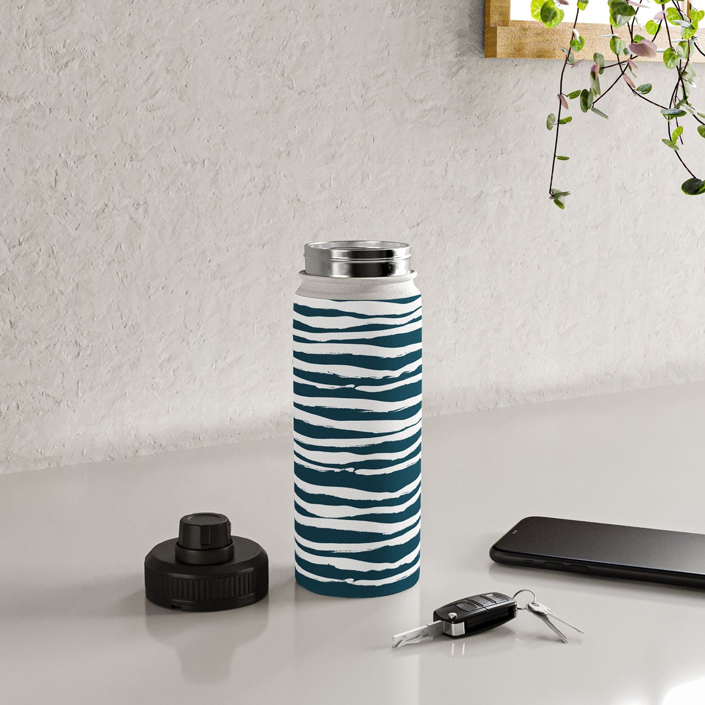 Camilla Foss Scandi Waves Water Bottle