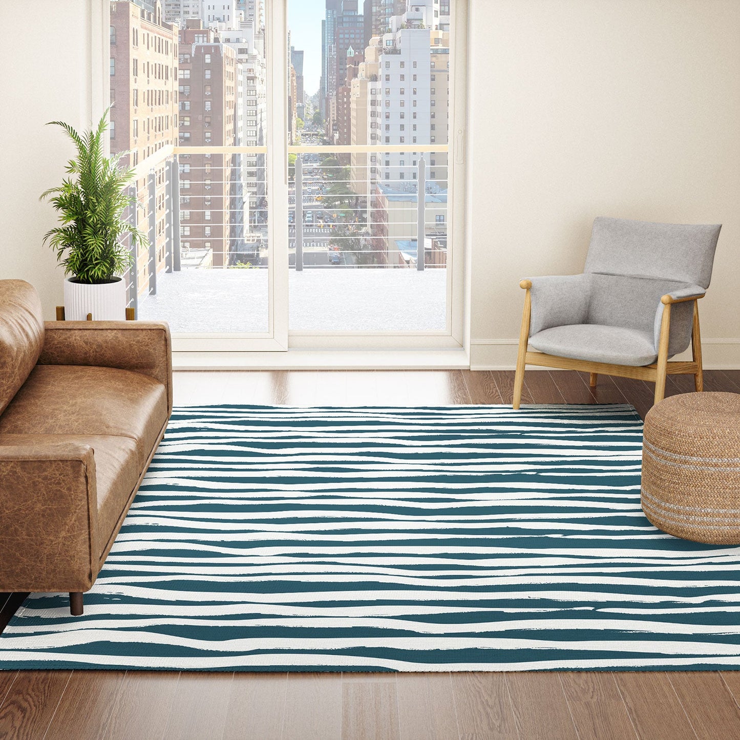 Camilla Foss Scandi Waves Area Rug