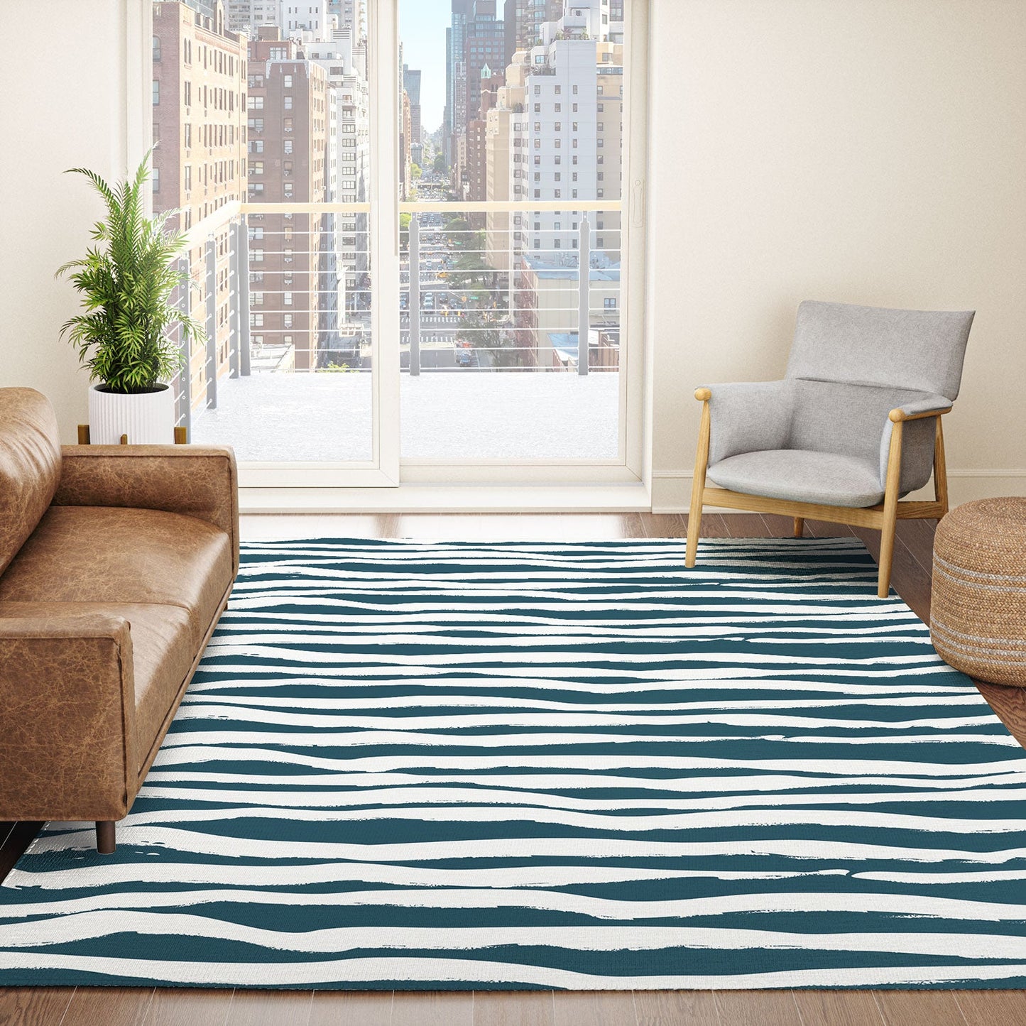 Camilla Foss Scandi Waves Area Rug