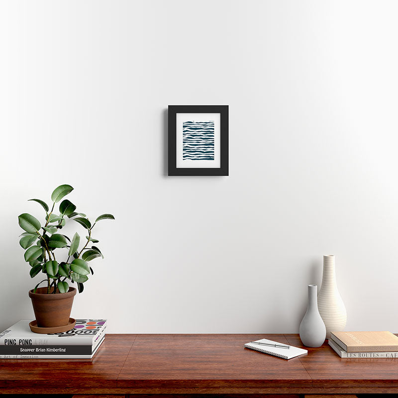 Camilla Foss Scandi Waves Framed Art Print