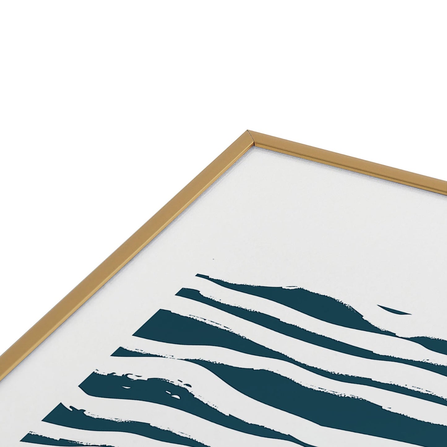 Camilla Foss Scandi Waves Metal Framed Art Print