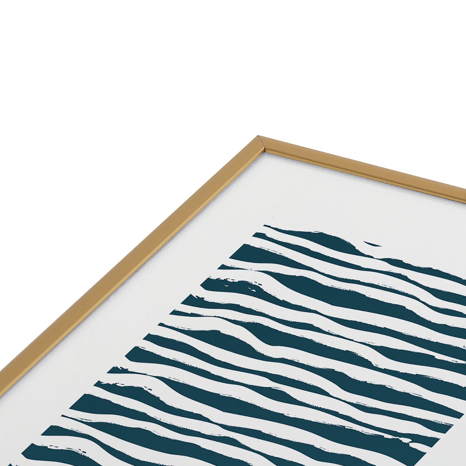 Camilla Foss Scandi Waves Metal Framed Art Print