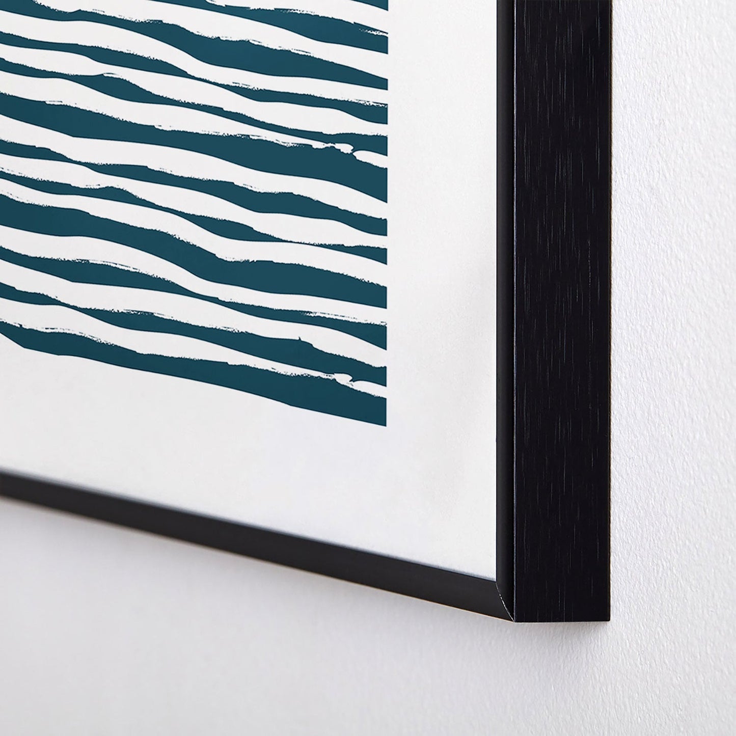 Camilla Foss Scandi Waves Metal Framed Art Print
