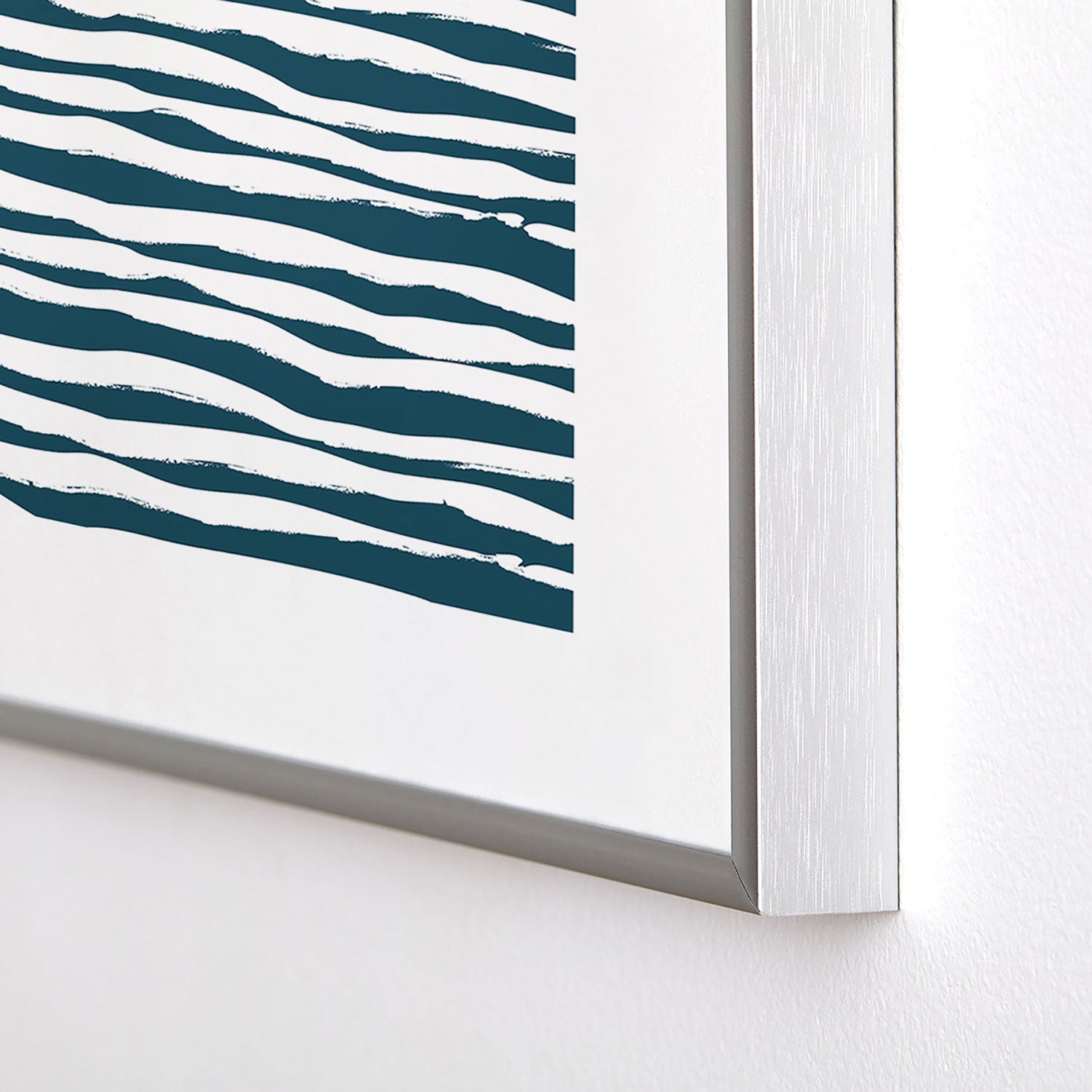 Camilla Foss Scandi Waves Metal Framed Art Print