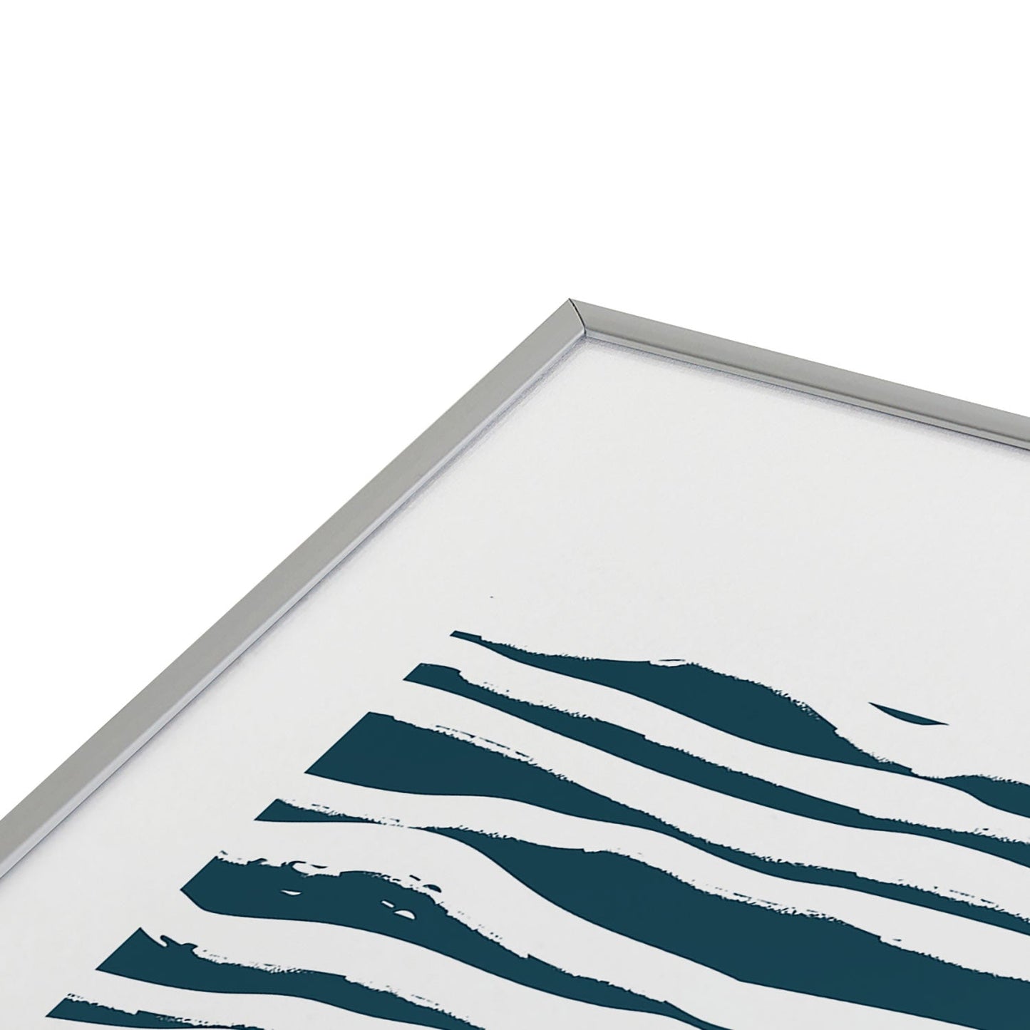 Camilla Foss Scandi Waves Metal Framed Art Print