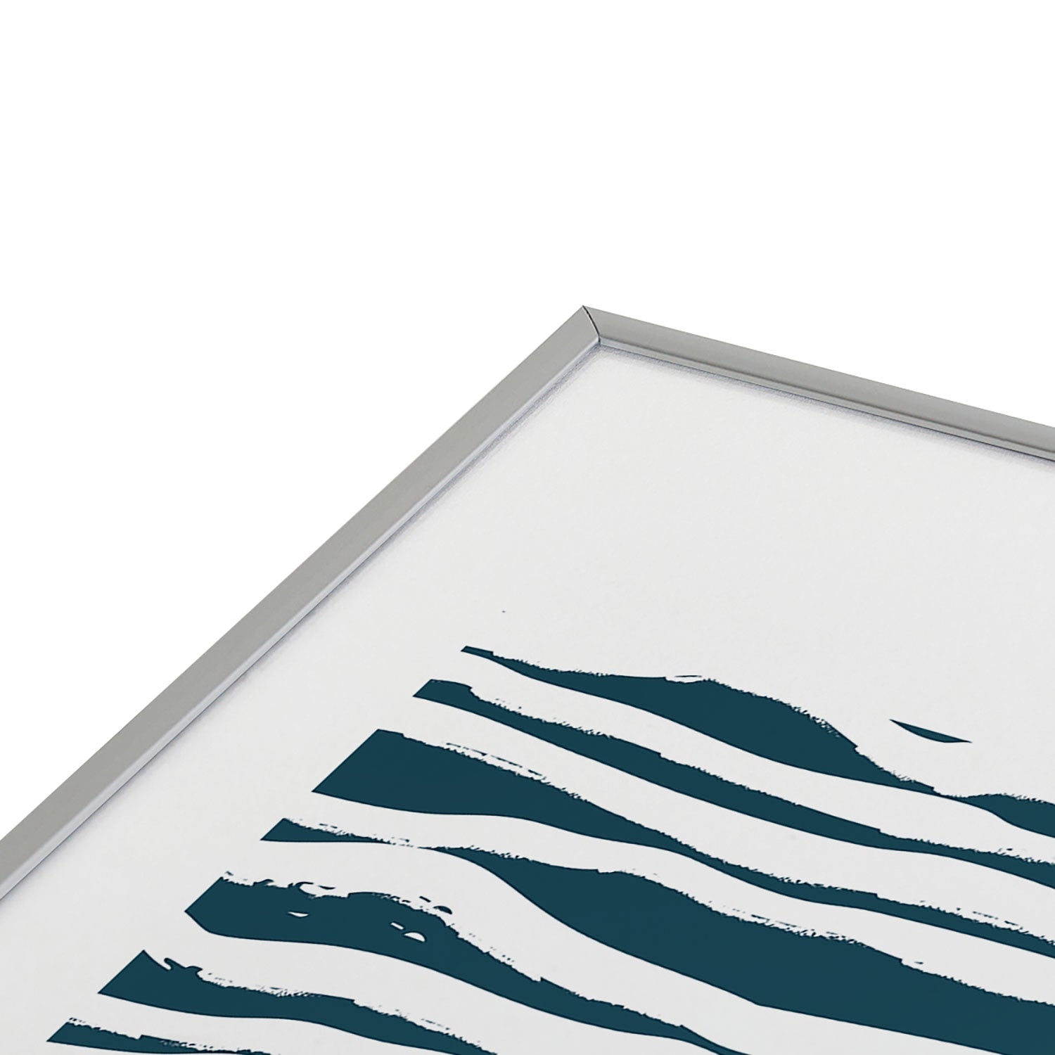 Camilla Foss Scandi Waves Metal Framed Art Print