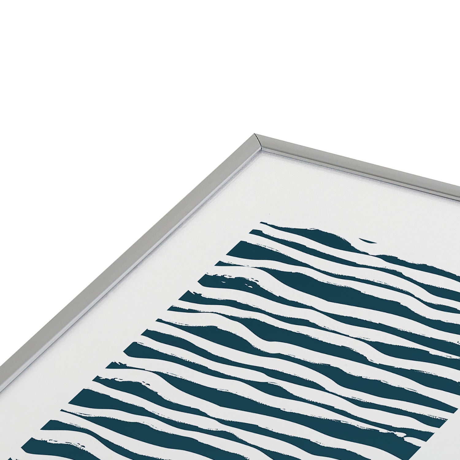 Camilla Foss Scandi Waves Metal Framed Art Print