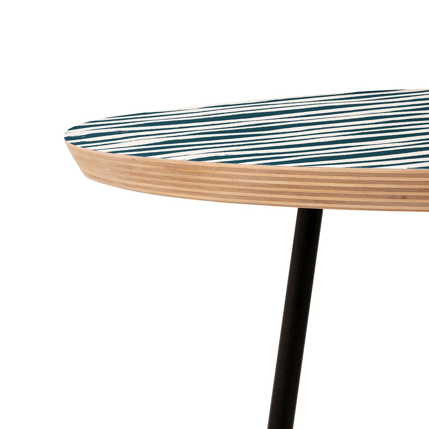 Camilla Foss Scandi Waves Round Side Table