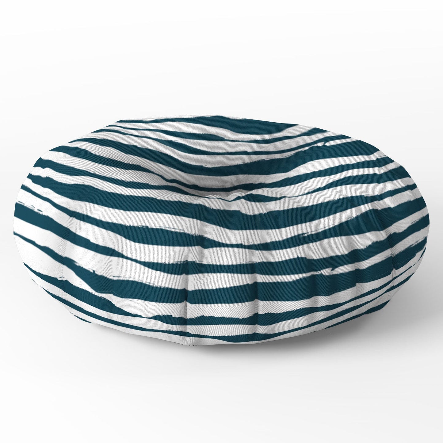 Camilla Foss Scandi Waves Floor Pillow Round