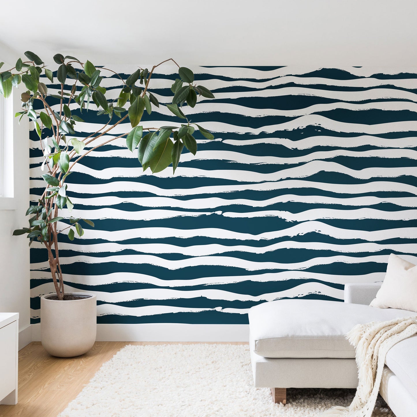 Camilla Foss Scandi Waves Wall Mural