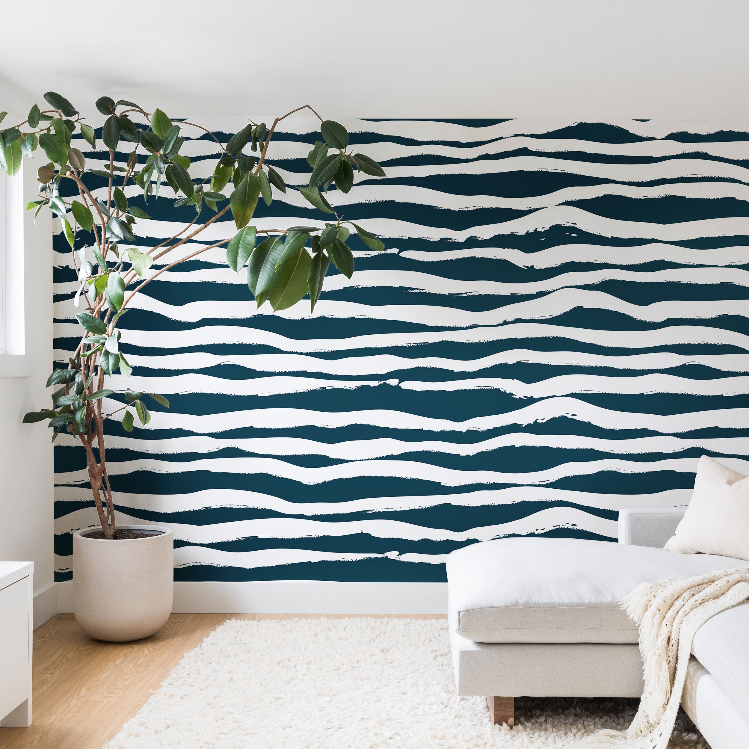 Camilla Foss Scandi Waves Wall Mural