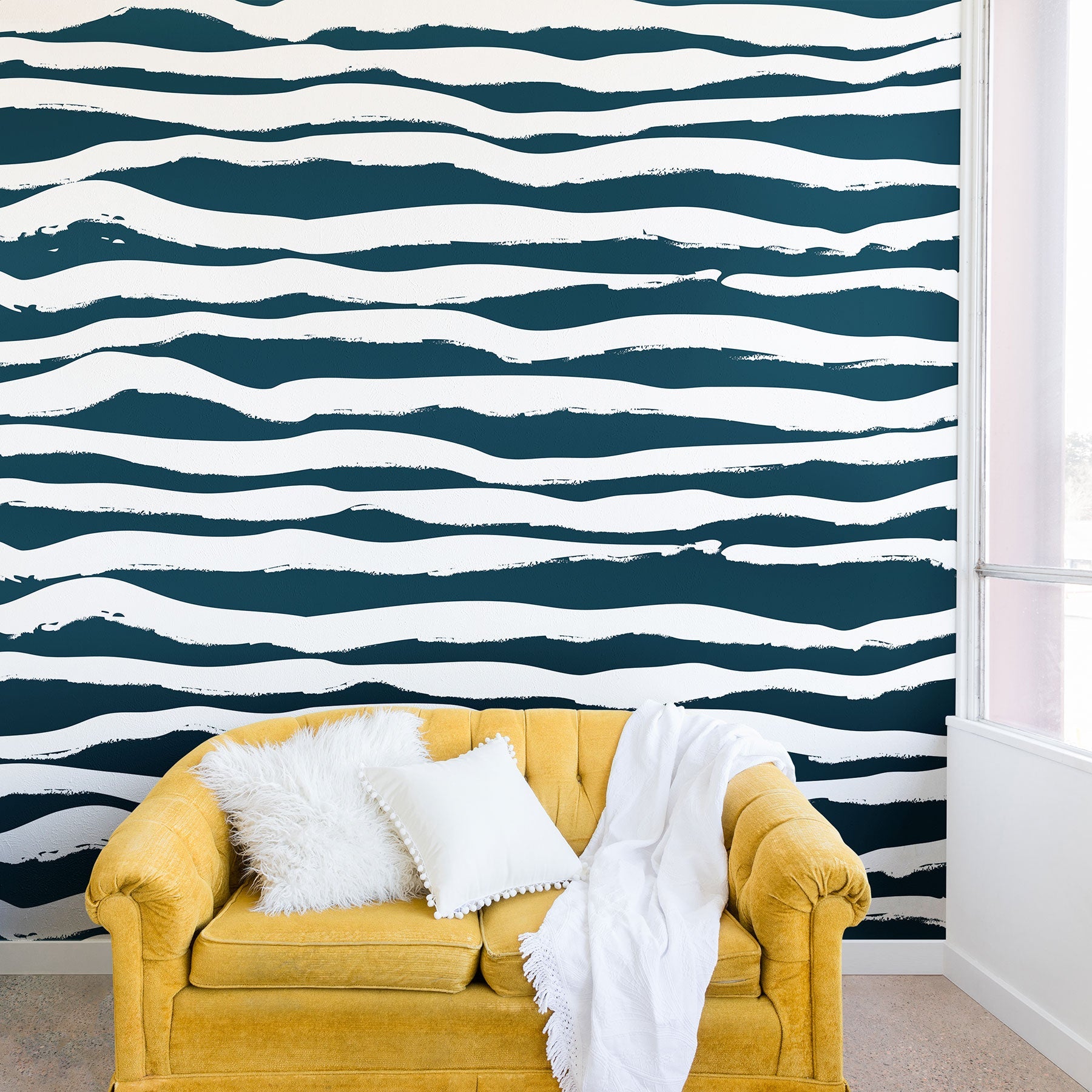 Camilla Foss Scandi Waves Wall Mural