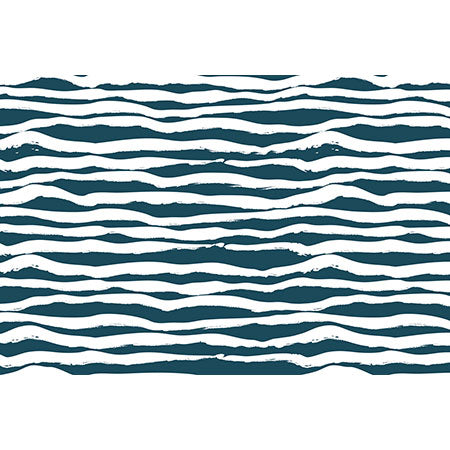 Camilla Foss Scandi Waves Wall Mural