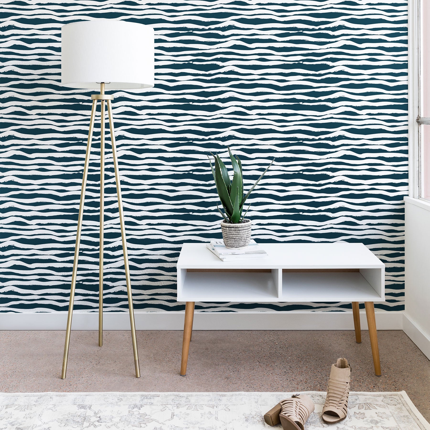 Camilla Foss Scandi Waves Wallpaper