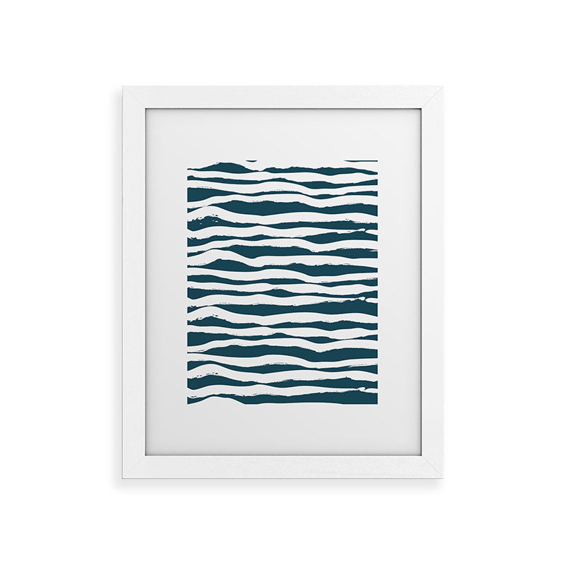 Camilla Foss Scandi Waves Framed Art Print