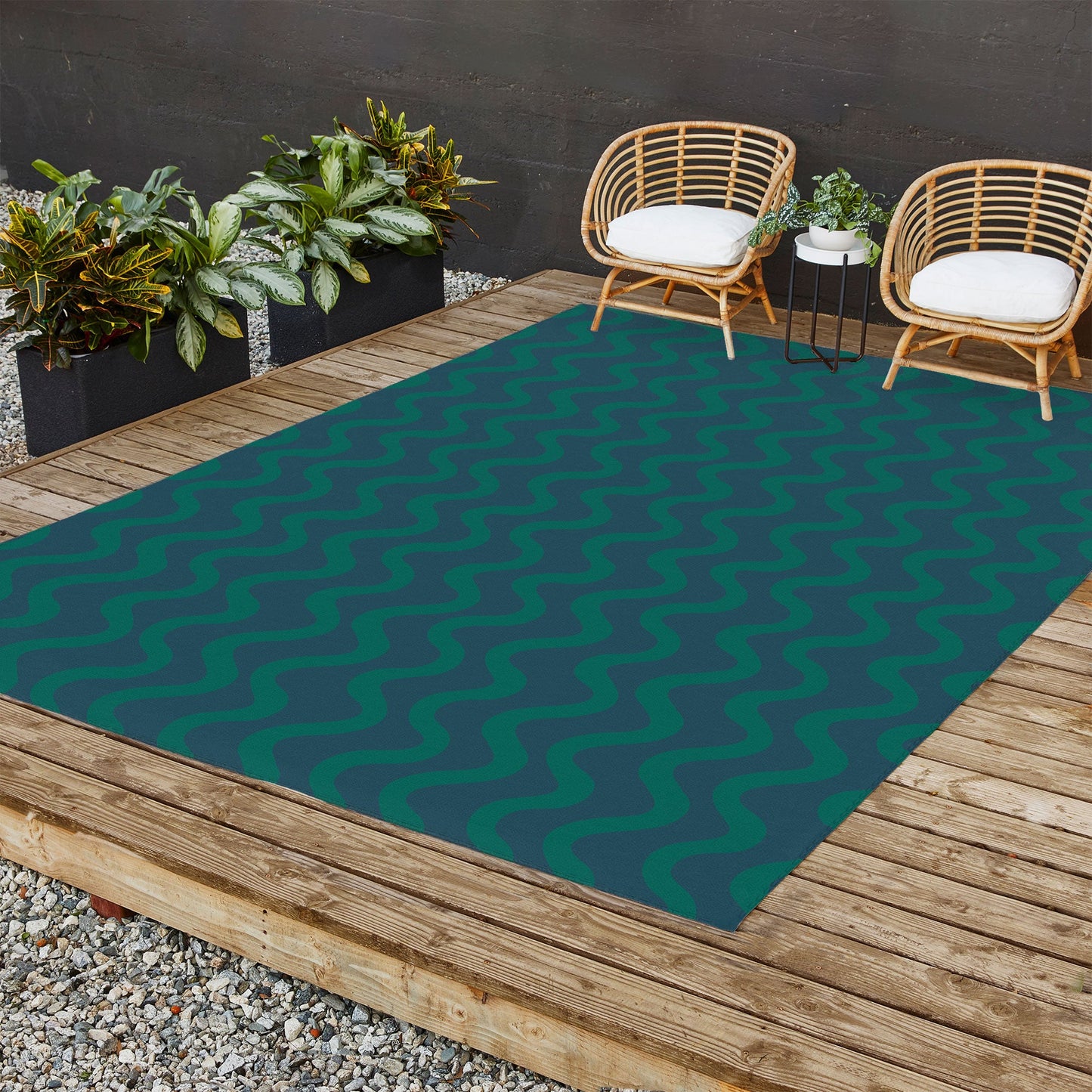 Camilla Foss Scandi Wavy Outdoor Rug