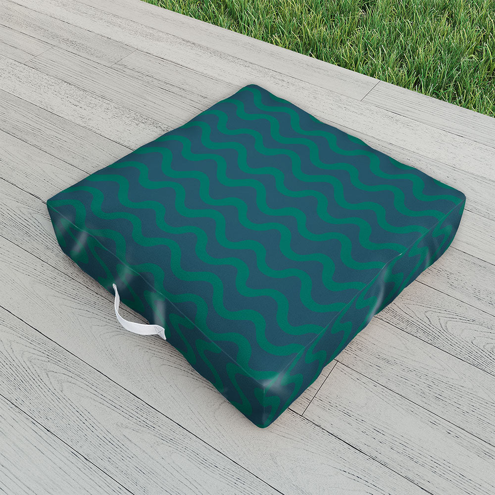 Camilla Foss Scandi Wavy Outdoor Floor Cushion