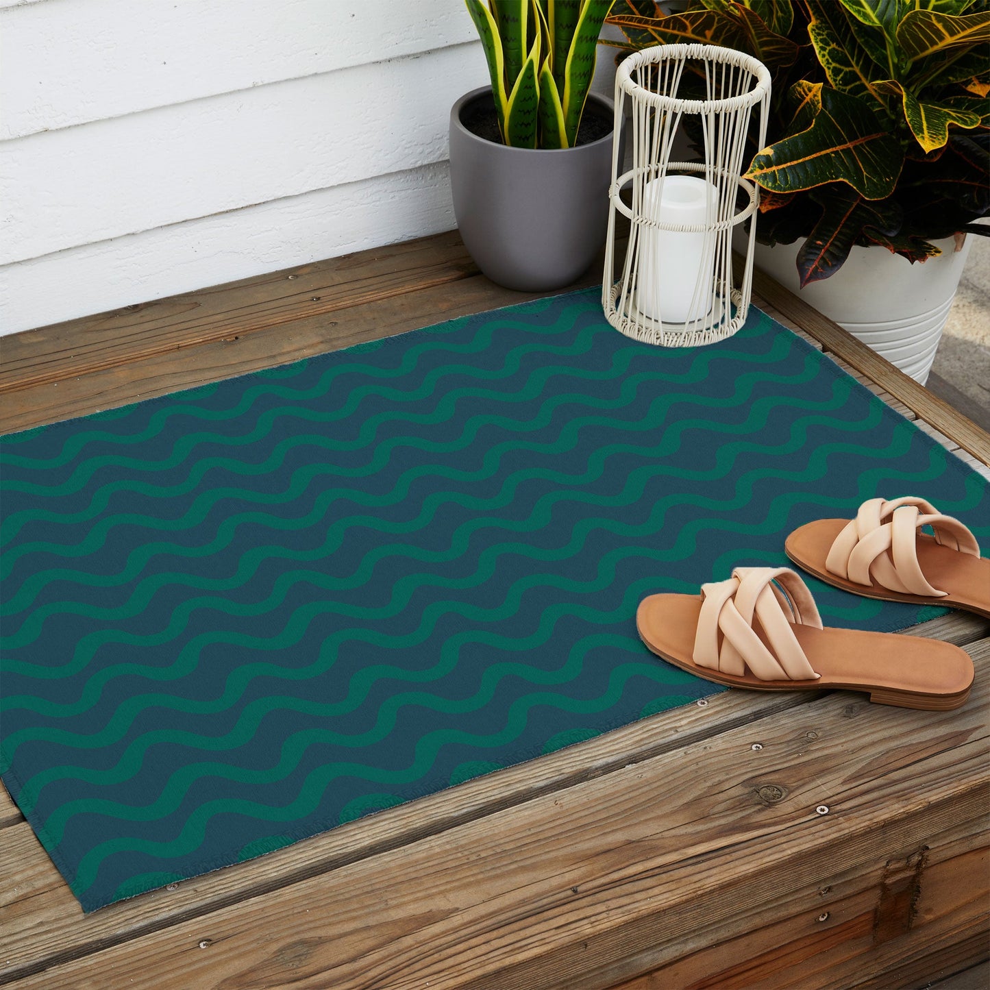Camilla Foss Scandi Wavy Outdoor Rug
