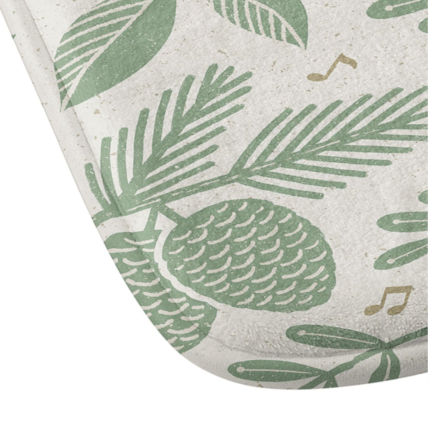 Carey Copeland Song Birds Green Memory Foam Bath Mat