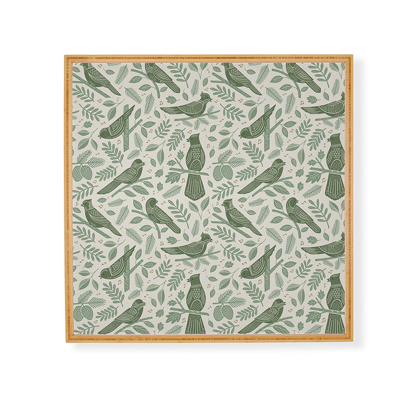 Carey Copeland Song Birds Green Framed Wall Art