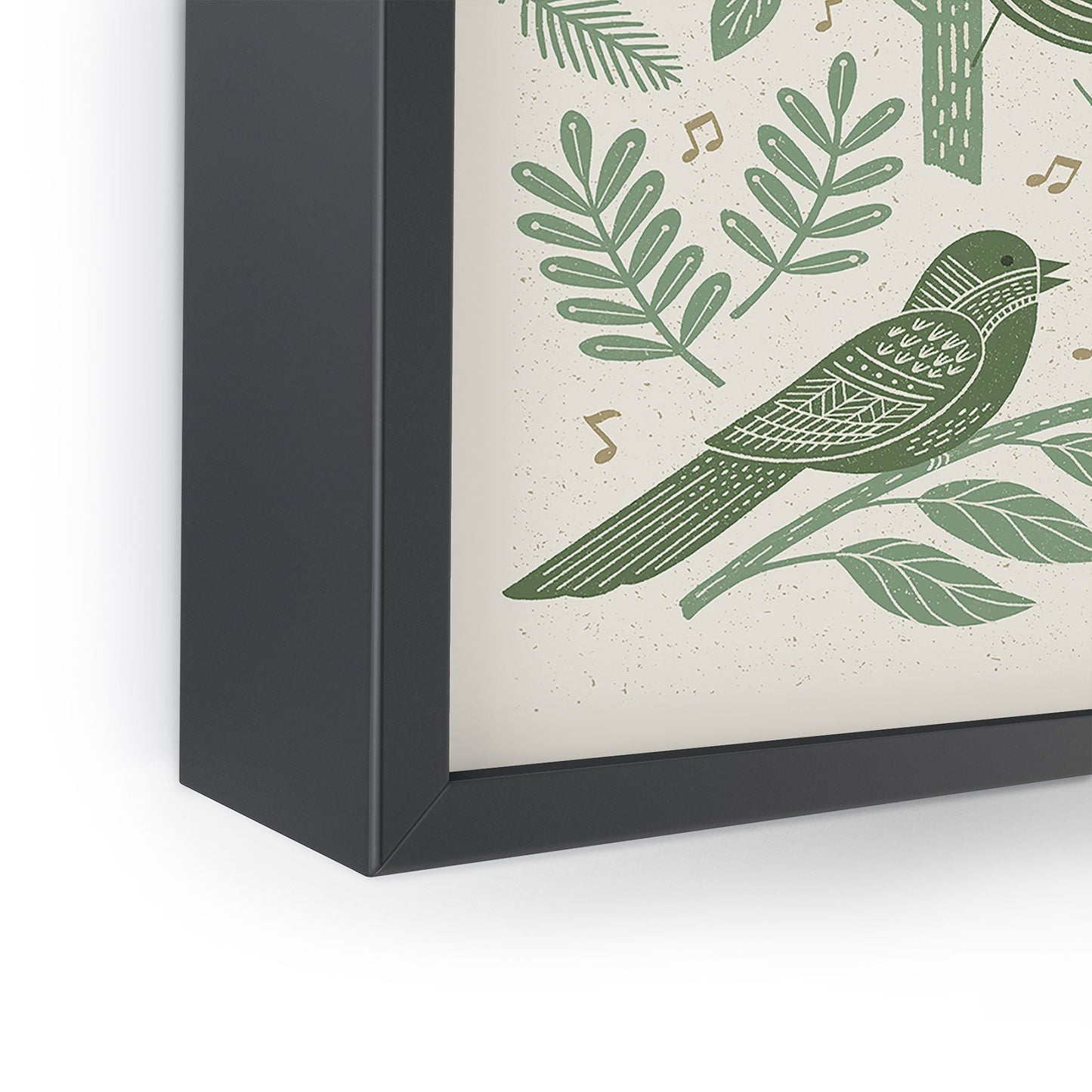 Carey Copeland Song Birds Green Framed Mini Art Print