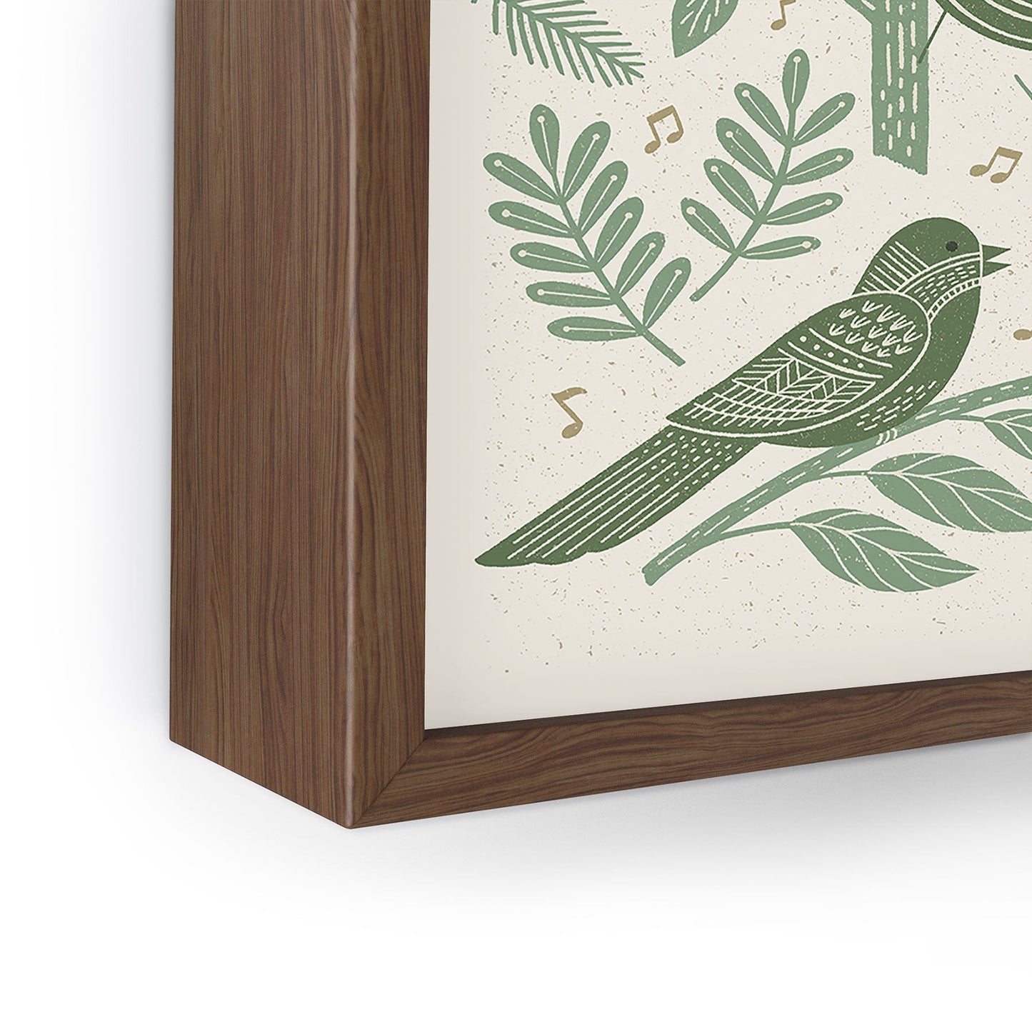 Carey Copeland Song Birds Green Framed Mini Art Print