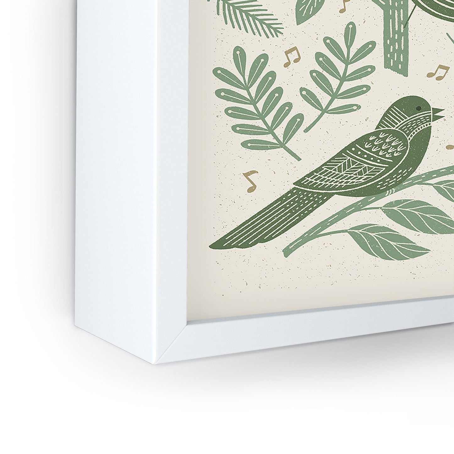 Carey Copeland Song Birds Green Framed Mini Art Print
