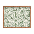 Carey Copeland Song Birds Green Rectangular Tray