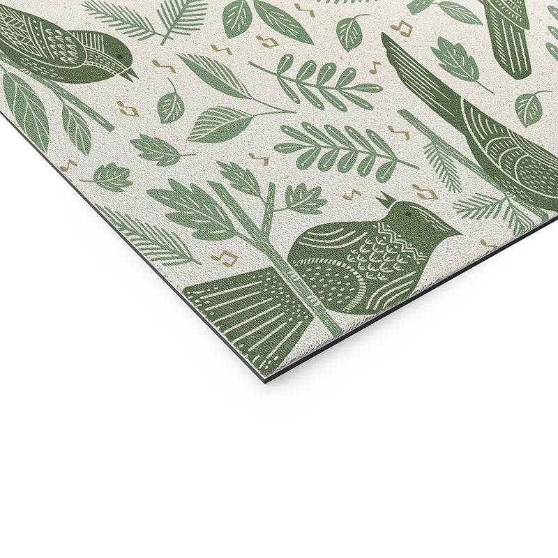 Carey Copeland Song Birds Green Welcome Mat