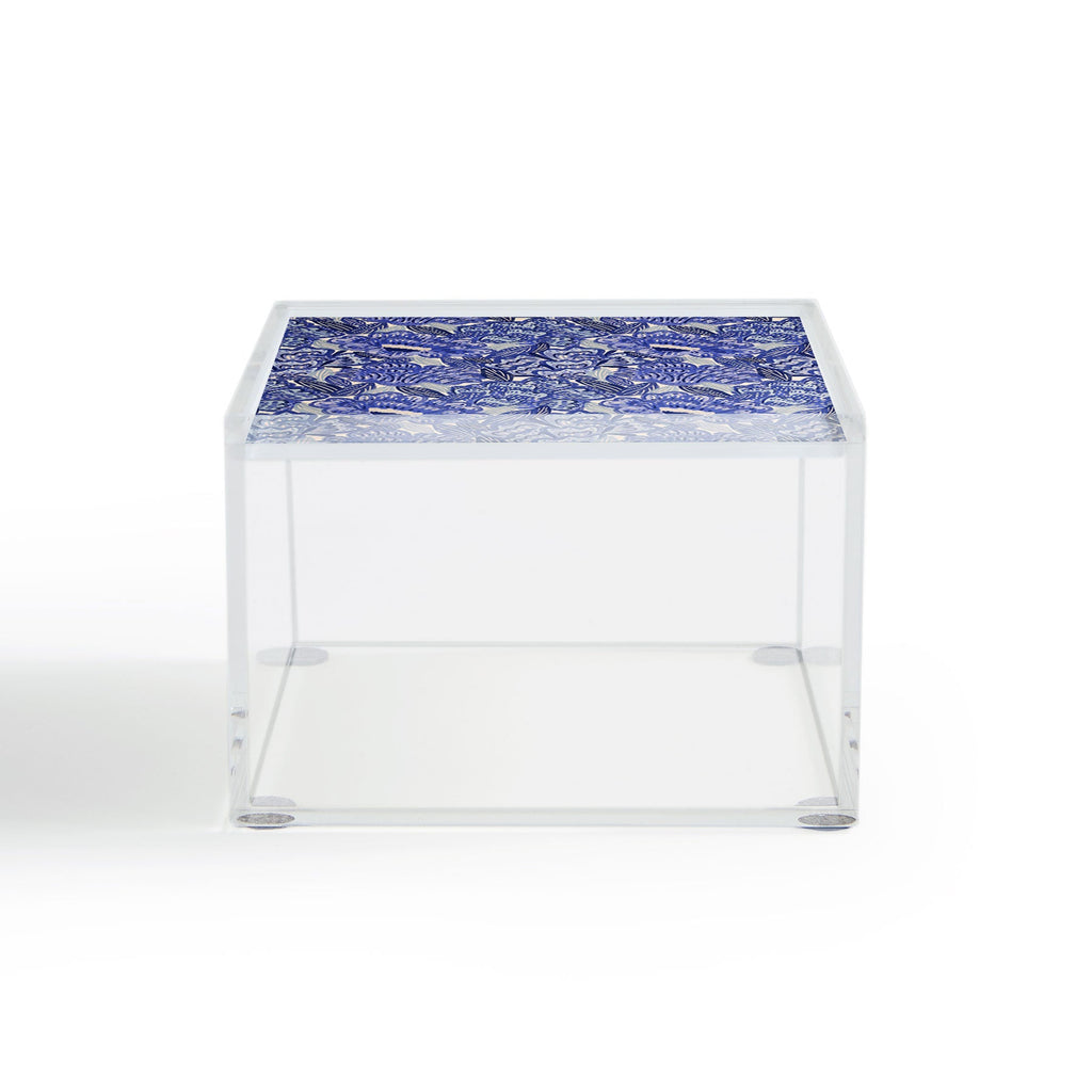 carriecantwell French Country Blue Floral Acrylic Box