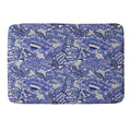 carriecantwell French Country Blue Floral Memory Foam Bath Mat