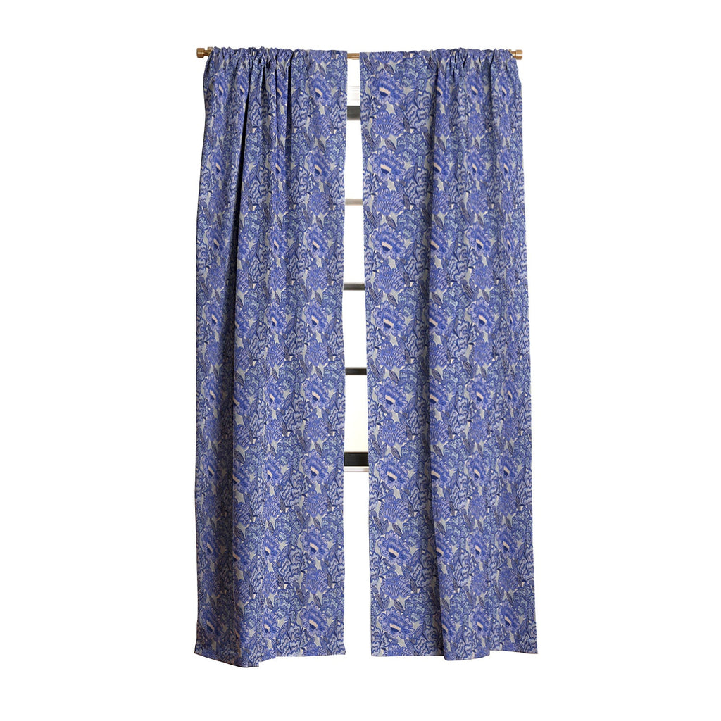 carriecantwell French Country Blue Floral Blackout Window Curtain