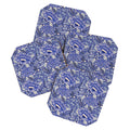 carriecantwell French Country Blue Floral Coaster Set