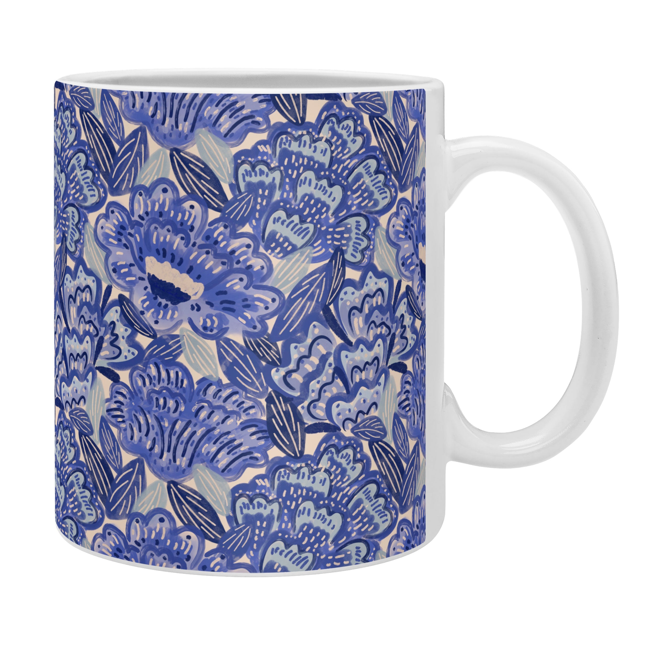 carriecantwell French Country Blue Floral Coffee Mug