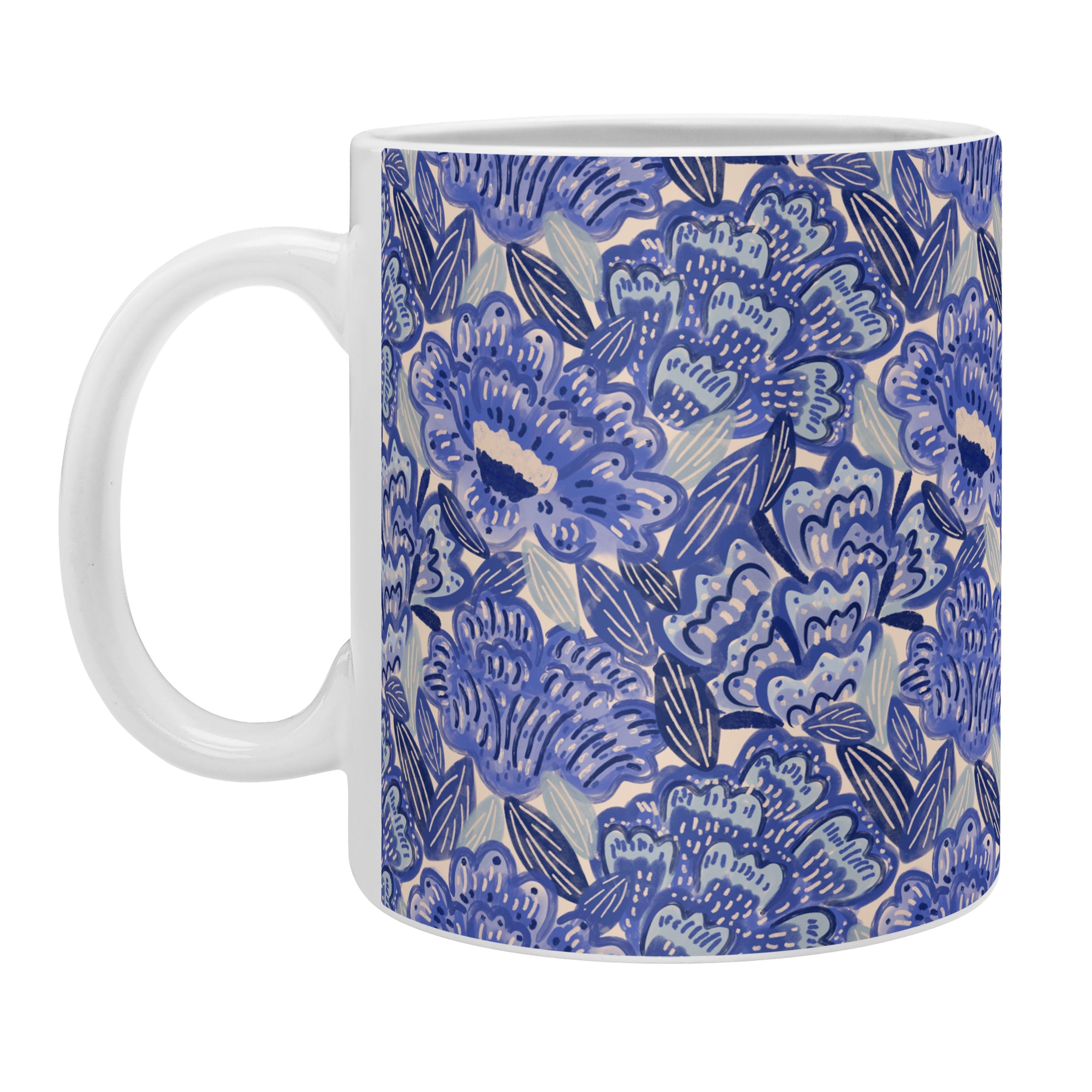 carriecantwell French Country Blue Floral Coffee Mug