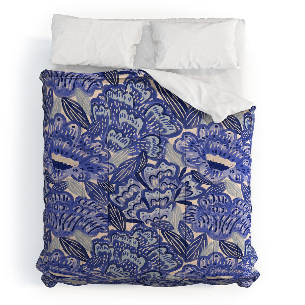 carriecantwell French Country Blue Floral Comforter
