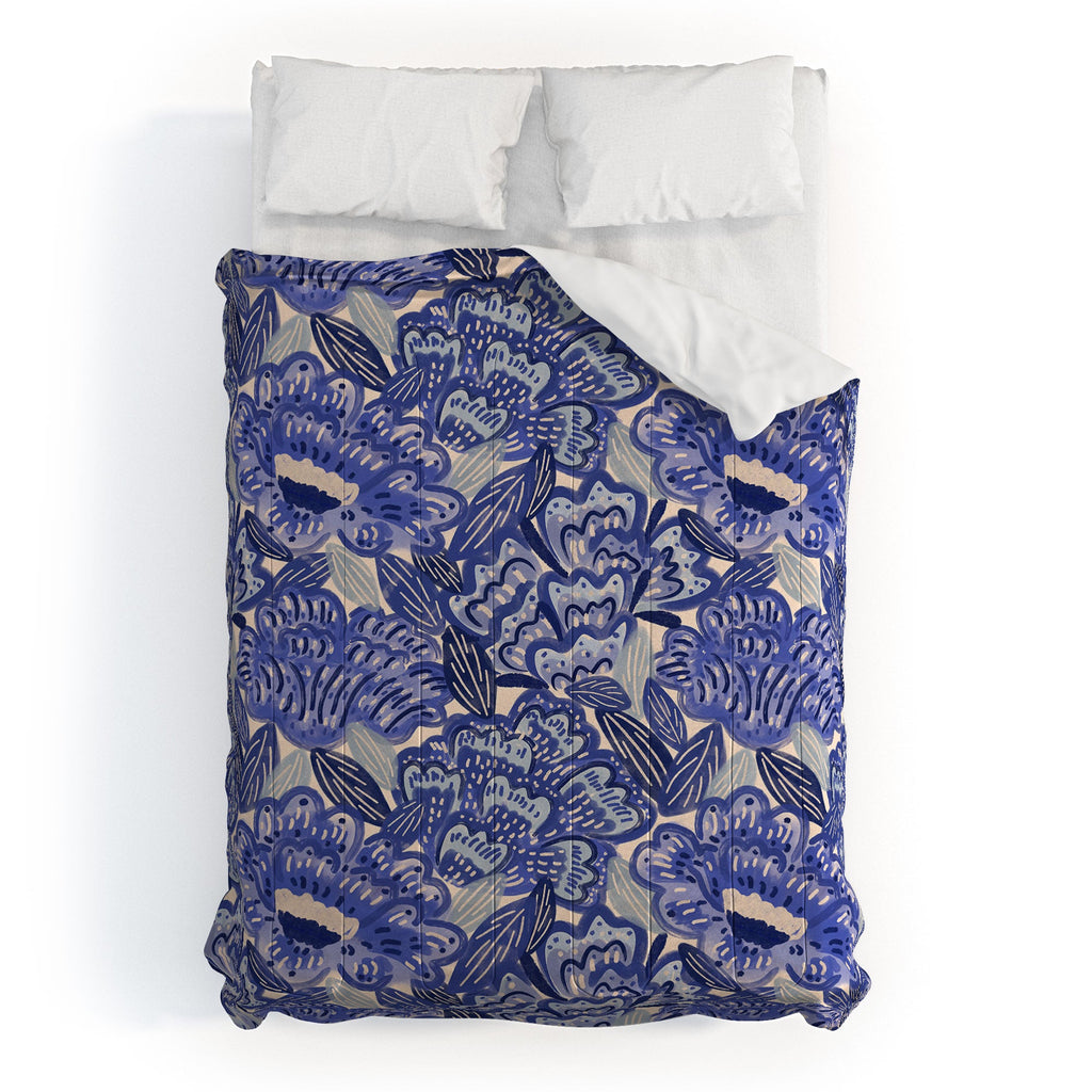 carriecantwell French Country Blue Floral Comforter